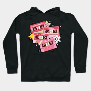 Pink Christmas Retro Cassette Hoodie